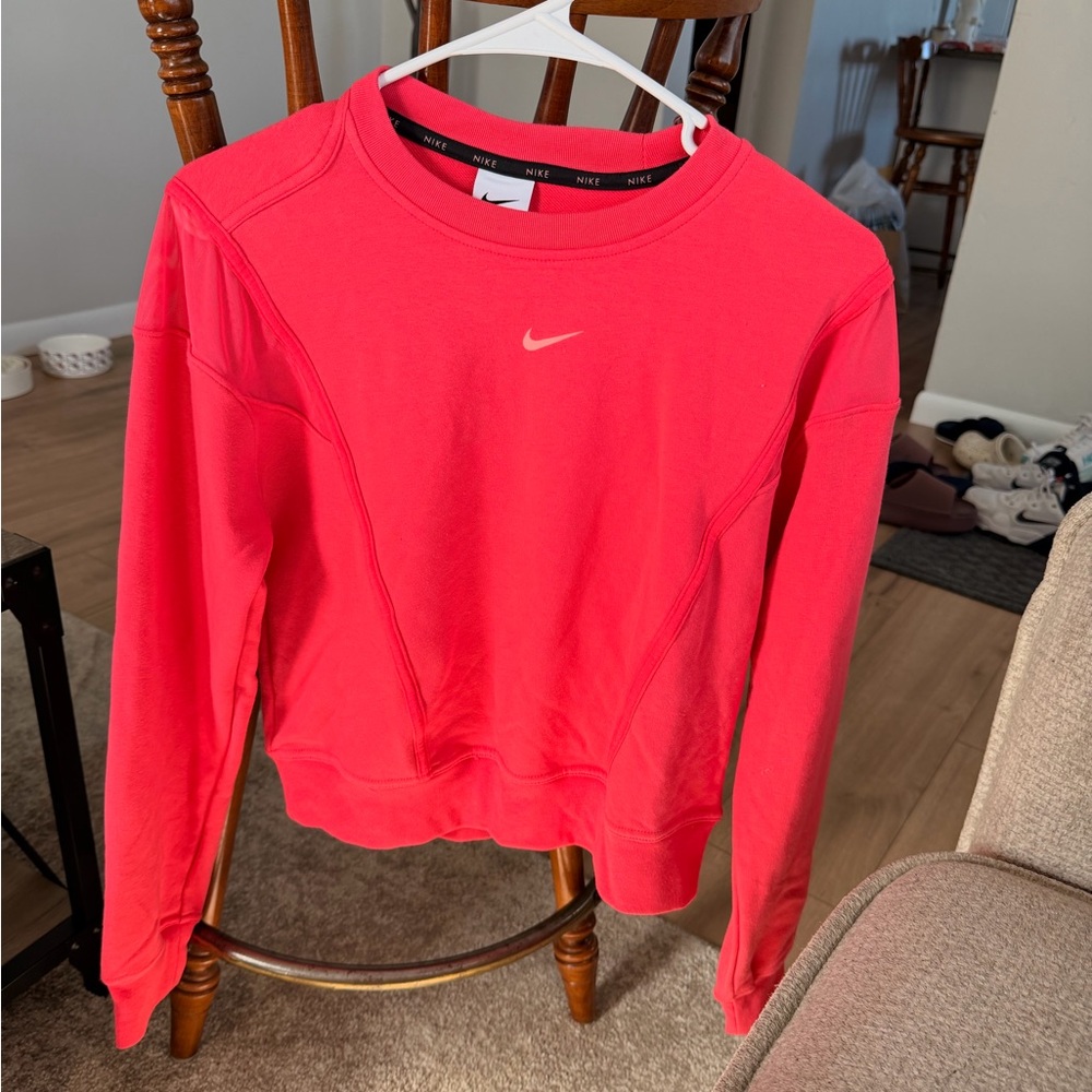 Nike Women's Bright Pink Crewneck Sweatshirt